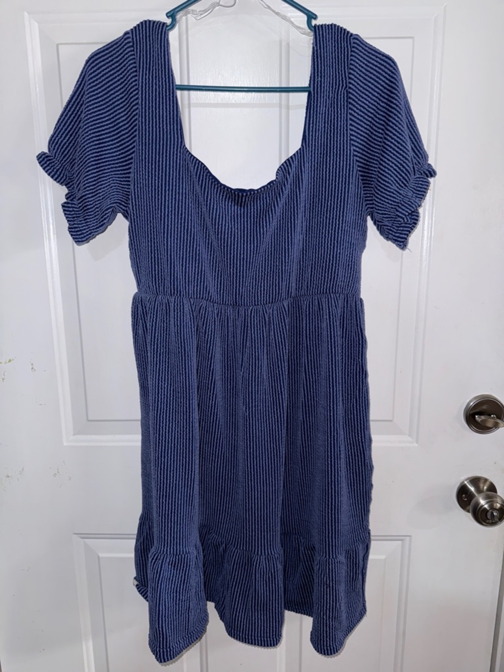 Simply Southern Navy Blue Ribbed Midi Dress